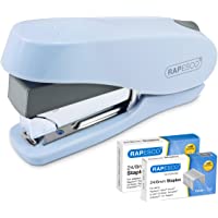 Los mejores  - Rapesco NEW Luna - Grapadora de esfuerzo reducido- 50 hojas de capacidad y 2 cajas de grapas de 24-8mm y 24-6mm- azul